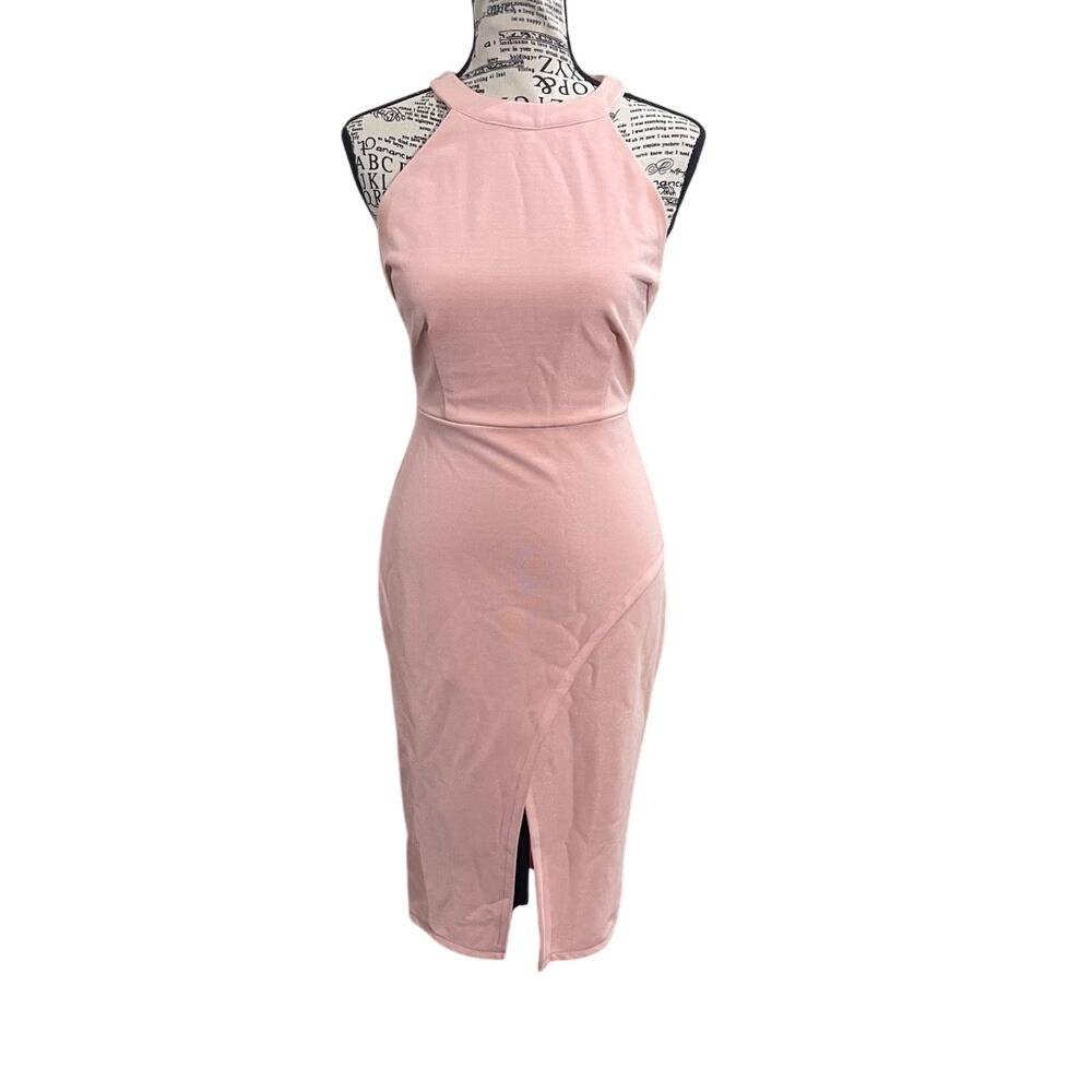 Mustard Seed Blush Pink Midi Dress